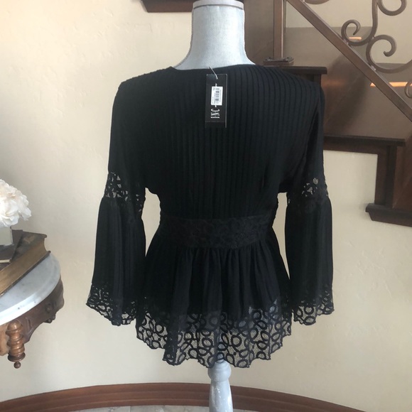 HOST PICK! INC Black Lace Blouse - Picture 5 of 5